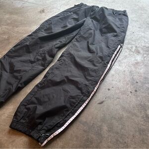 Y2K Black and White Adidas Track Pants